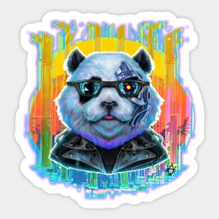 Panda-nator: Furry Fury! Sticker